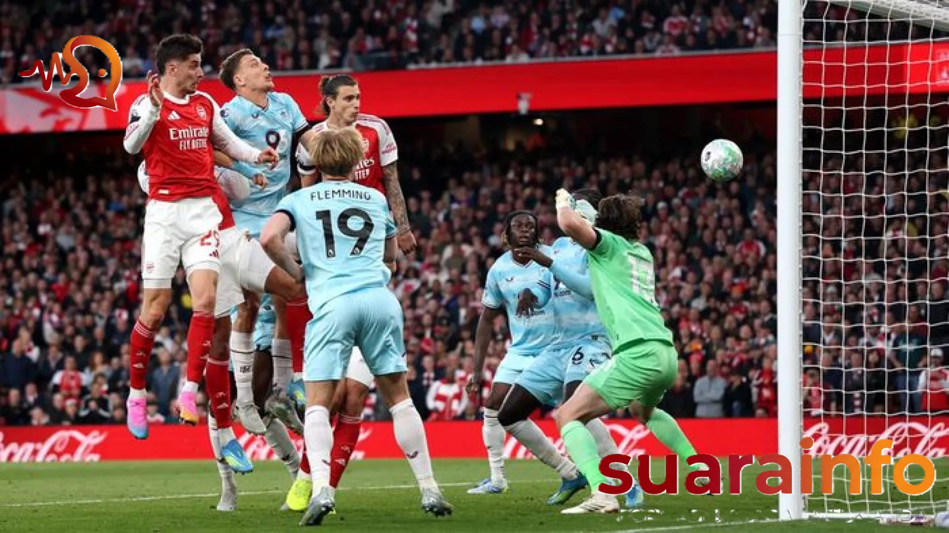 Arsenal Dominasi Paruh Pertama: Sundulan Maut Kai Havertz Bungkam Burnley di Emirates Stadium