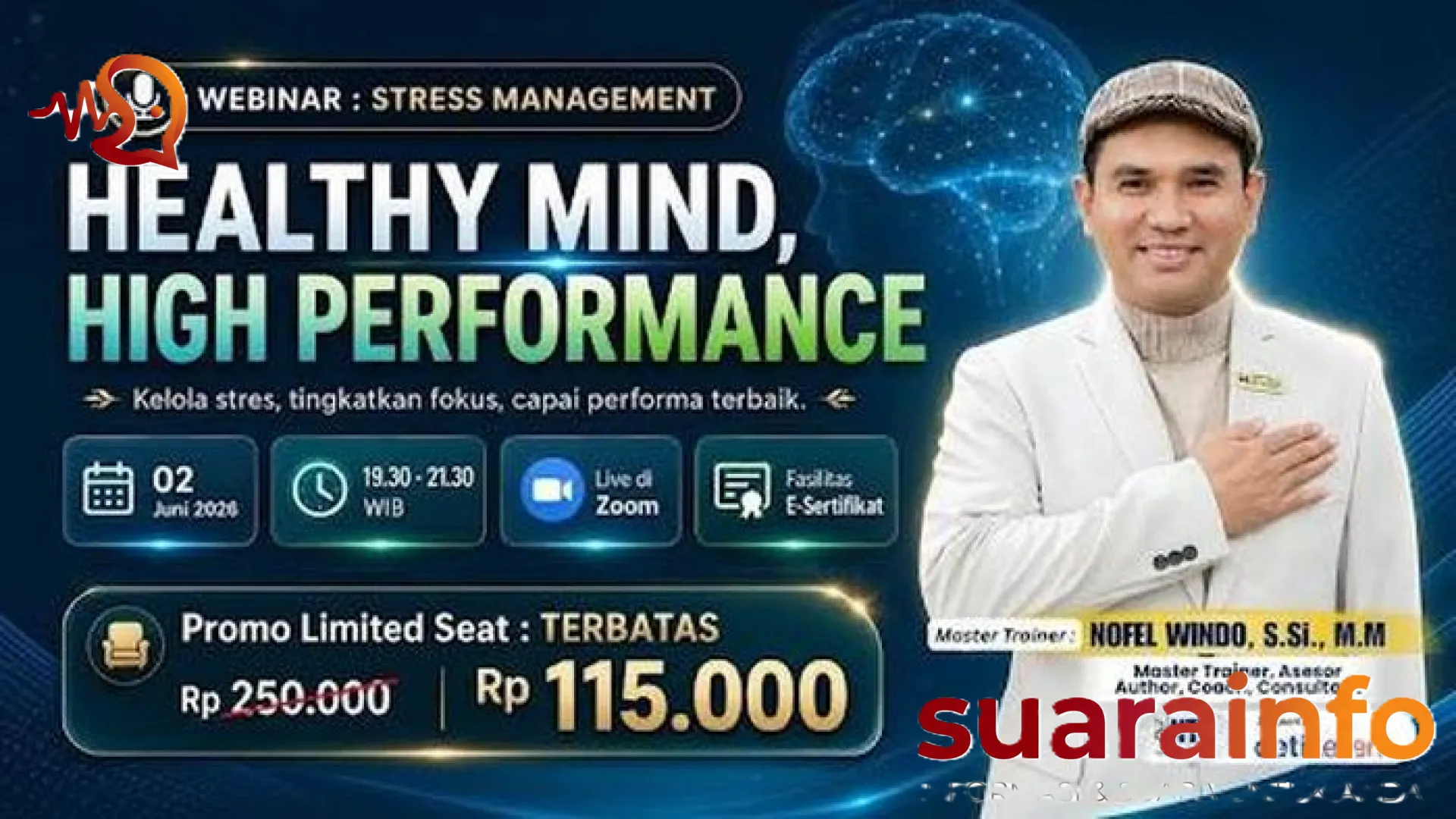 Rahasia Tetap Produktif Tanpa Burnout: Webinar ‘Healthy Mind, High Performance’ Jadi Solusi Cerdas Pekerja Modern