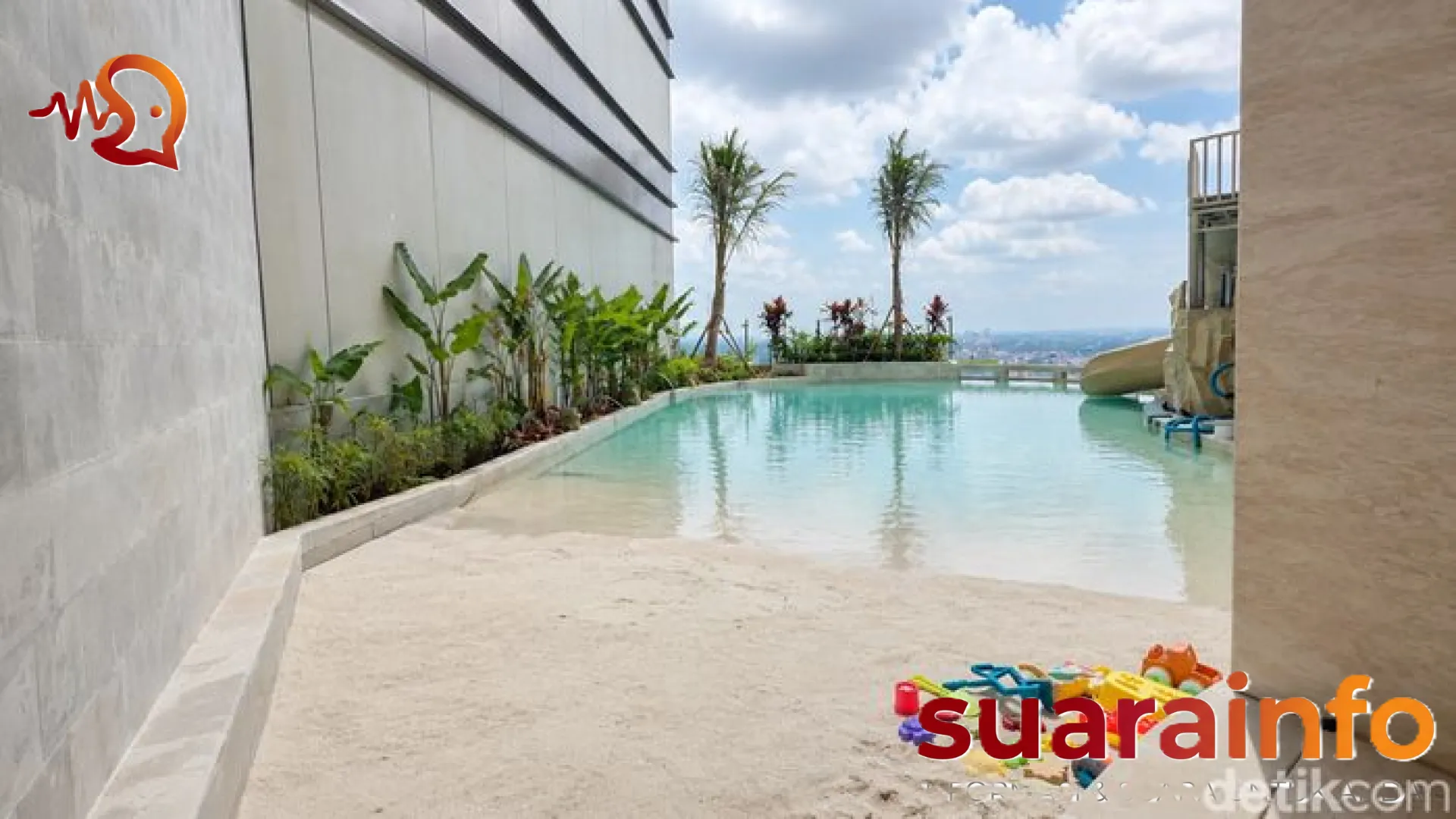 Pesona Tropis di Ketinggian: Menjelajahi Beach Club Mewah Rooftop Trans Luxury Hotel Surabaya